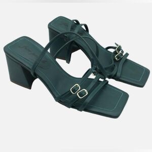 Free People Women's Blue Niki Strappy Leather Sandal size 8